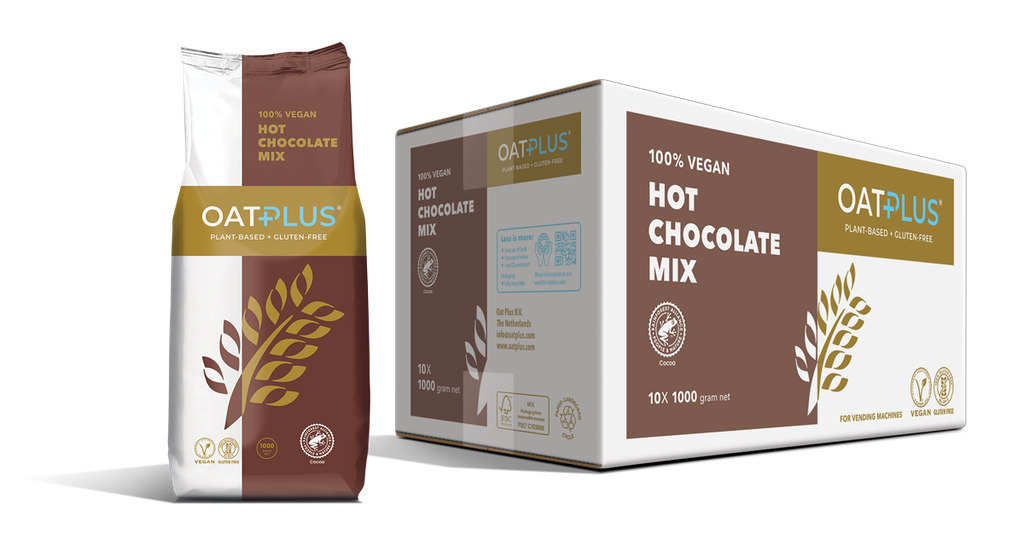 Oatplus 100% Vegan Hot Chocolate Mix 10x1000gr