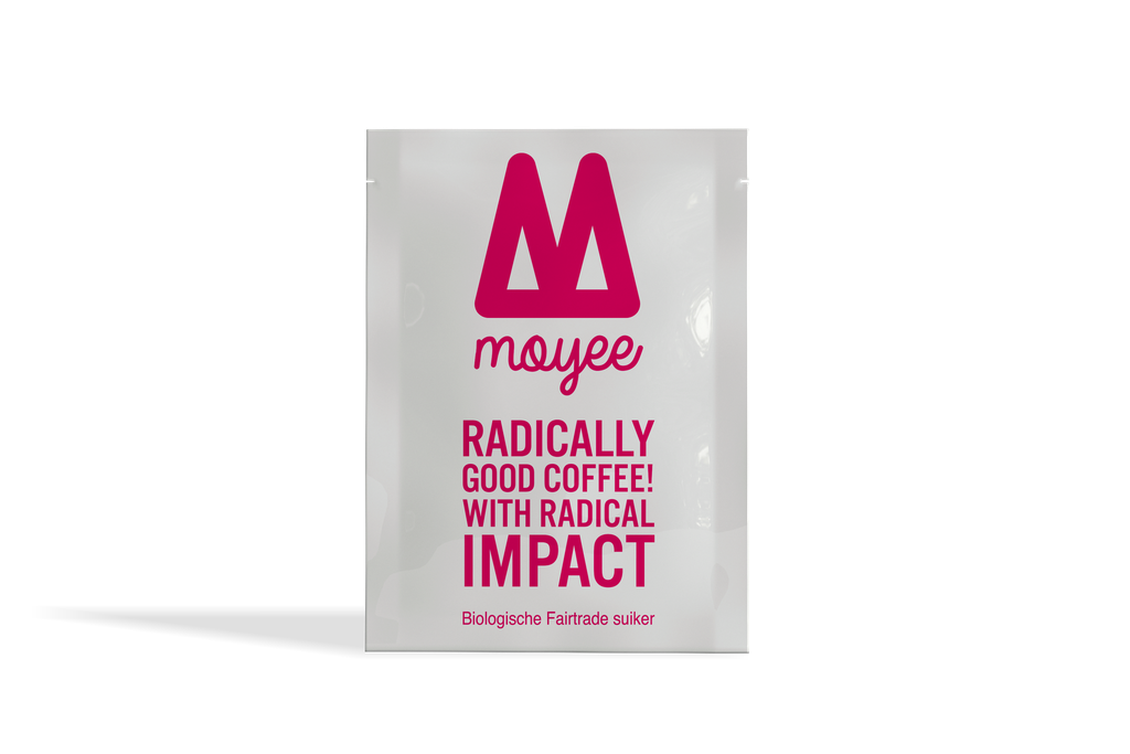 Moyee Coffee rietsuiker zakje bio-FT 1000x4g